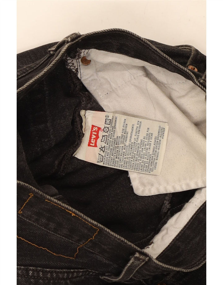 Женские прямые джинсы Levi's W28 L28, черный хлопок