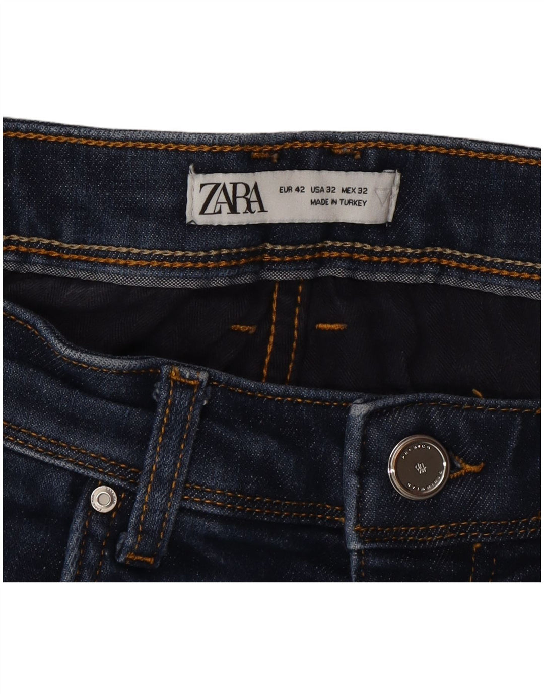Мужские джинсы узкого кроя Zara EU 42, большие W32 L26, синие