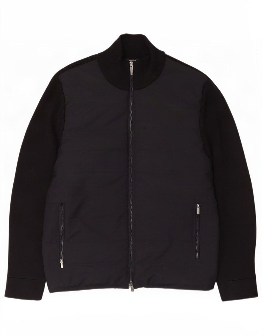 Мужская куртка-бомбер Massimo Dutti UK 42 XL, черный хлопок