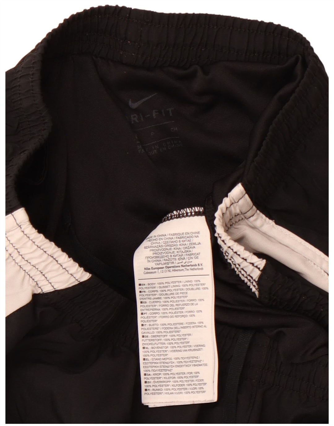 Женские спортивные шорты NIKE Dri Fit UK 8, маленькие черные, полиэстер с цветными блоками