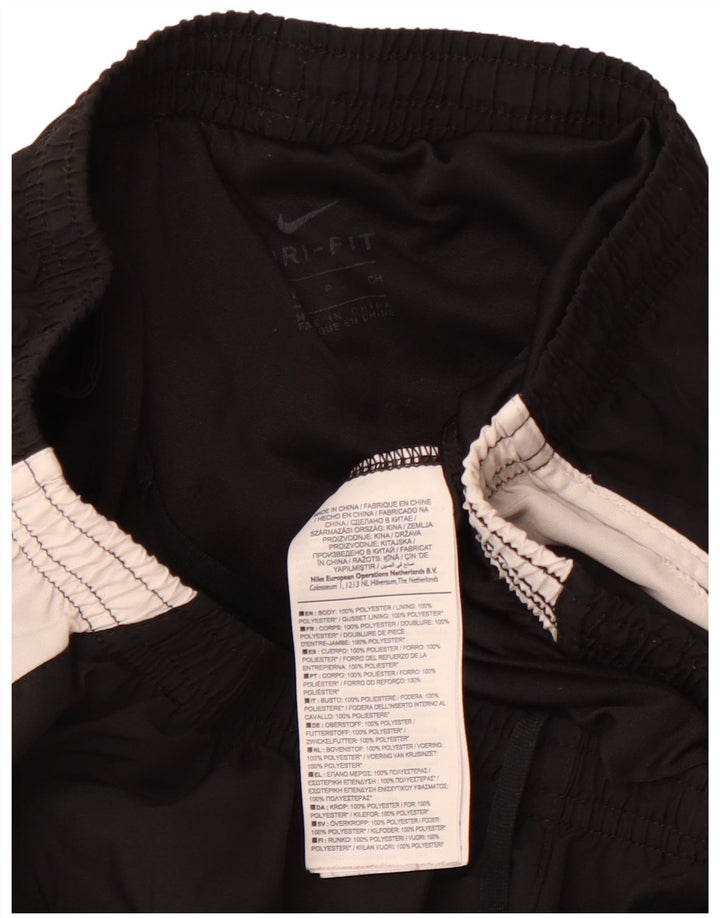 Женские спортивные шорты NIKE Dri Fit UK 8, маленькие черные, полиэстер с цветными блоками