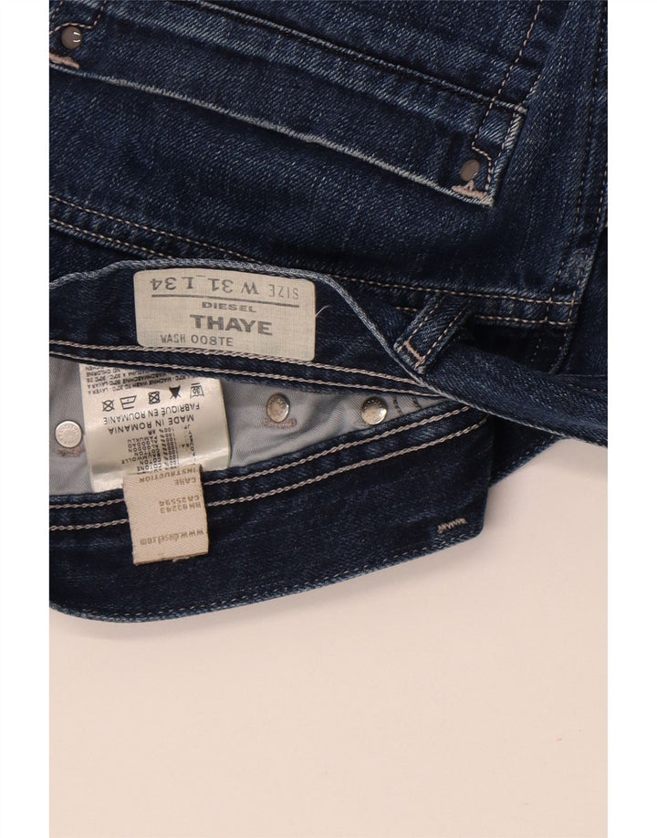 Мужские зауженные джинсы Diesel Thaye W31 L34, синий хлопок