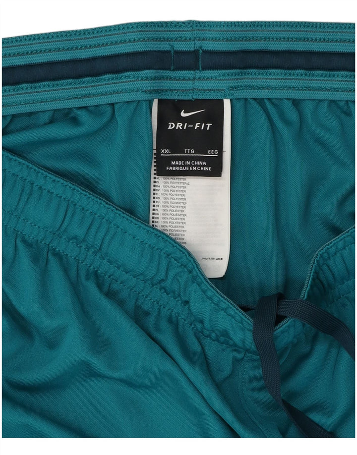 Мужские спортивные шорты Nike Dri Fit с графическим рисунком 2XL, синие, полиэстер