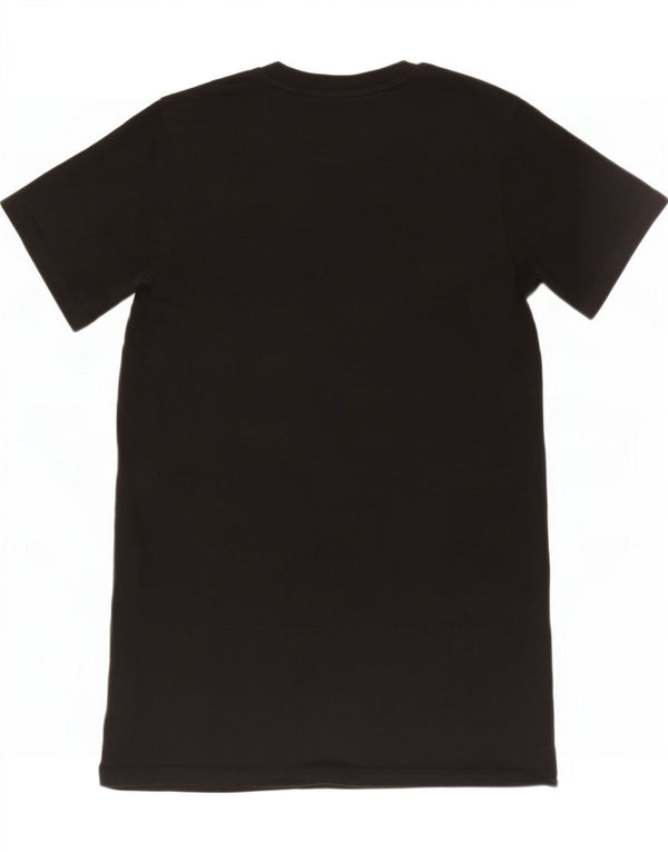Adidas Womens Graphic T-Shirt Dress UK 4 XS Black Cotton
