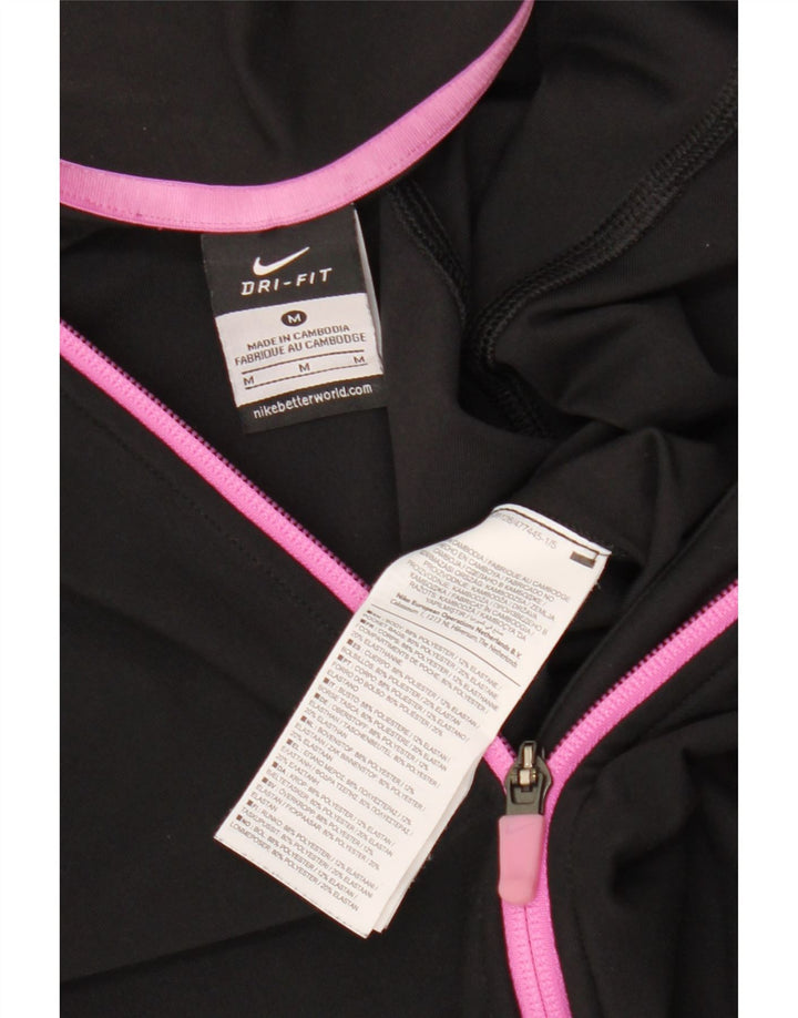 Женская спортивная куртка Nike Dri Fit UK 12, средний черный полиэстер