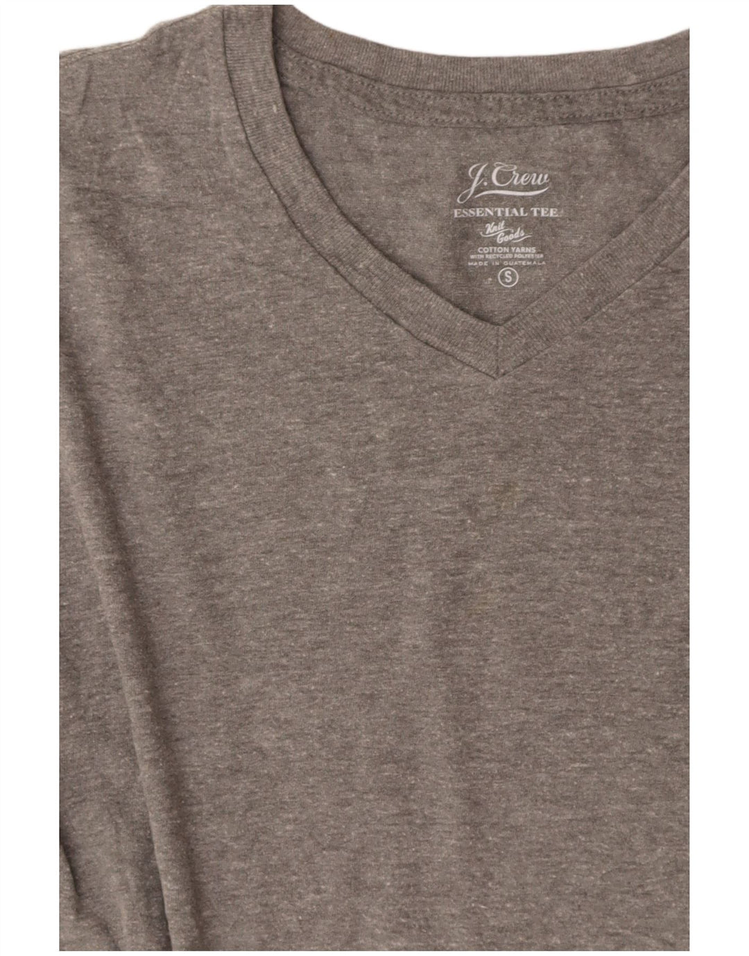 J. CREW Mens T-Shirt Top Small Grey Cotton