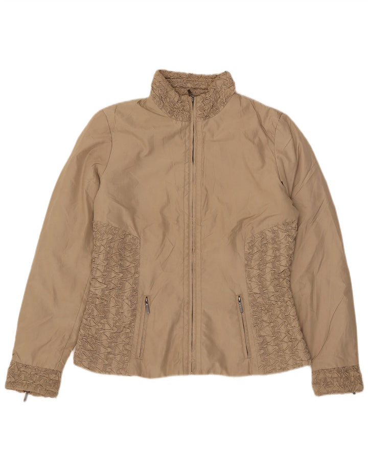 Женский бомбер Zara UK 14, средний бежевый