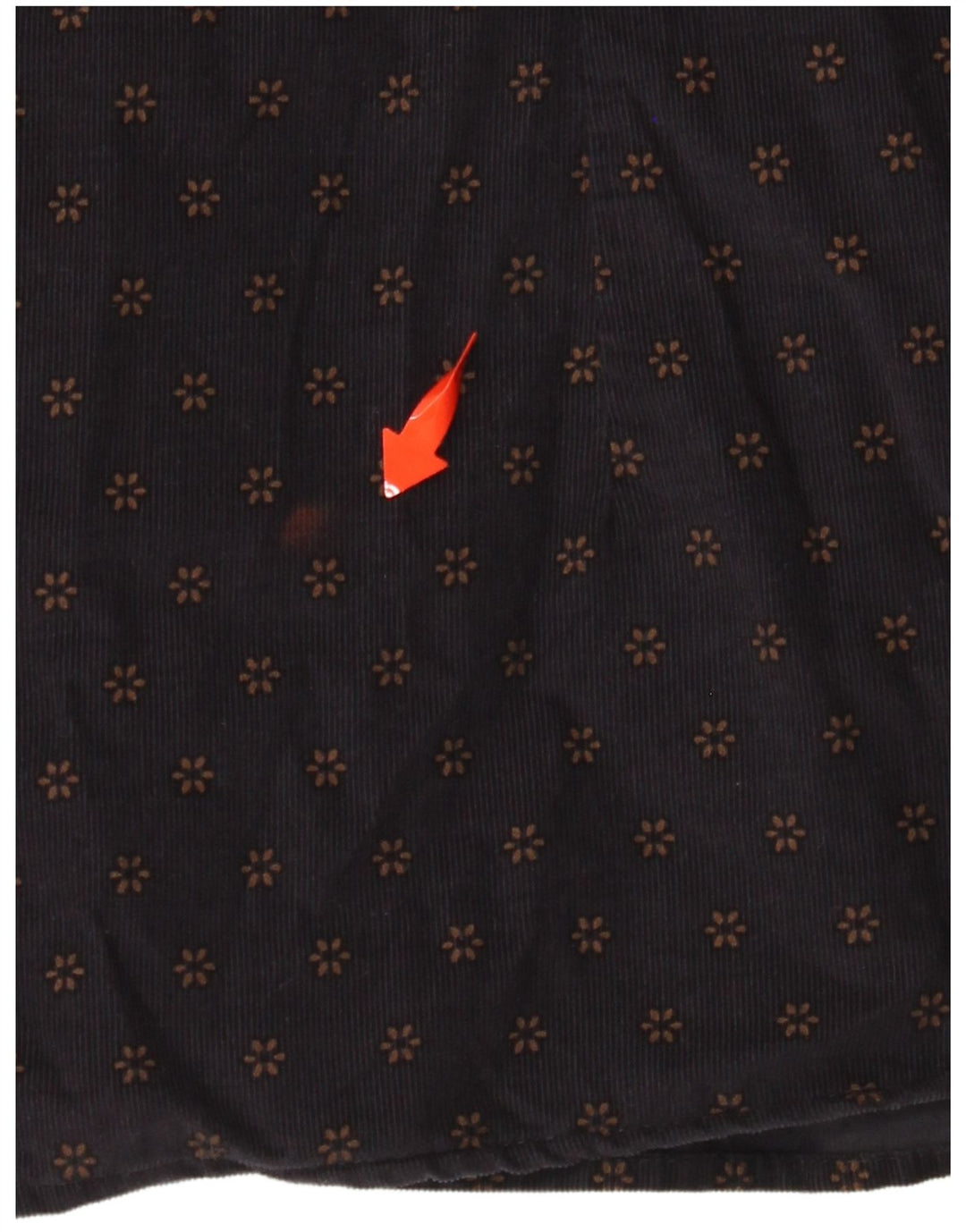 Мужская вельветовая рубашка TED BAKER, размер 6, 2XL, темно-синяя, хлопок с цветочным принтом