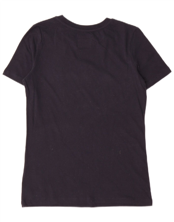 Женская футболка SUPERDRY Top UK 8, маленький черный хлопок