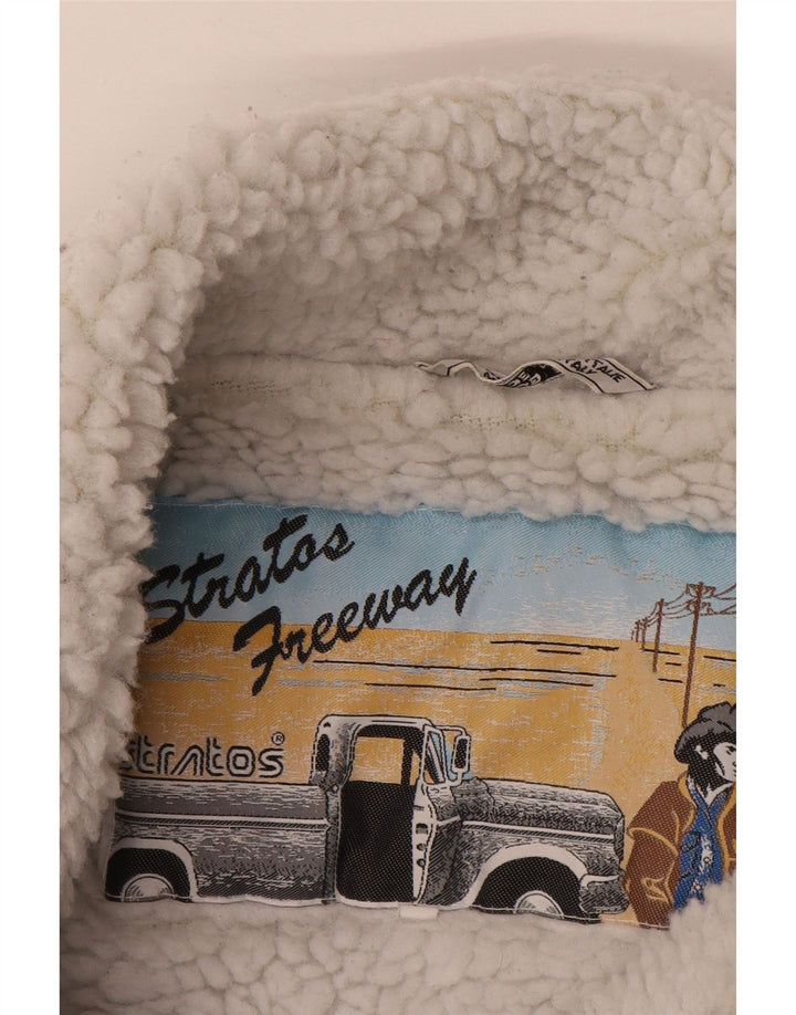 Мужская джинсовая куртка STRATOS из шерпы UK 42 XL, синяя, хлопок