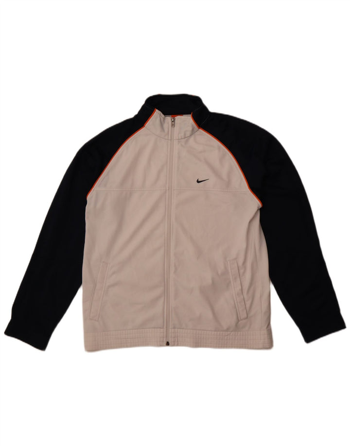 Мужской спортивный костюм Nike Top Jacket UK 38/40, средний белый полиэстер с цветными блоками