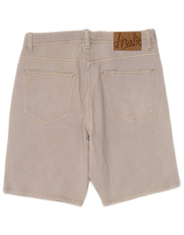 Мужские джинсовые шорты Zara EU 38, маленькие W30, серые, хлопок