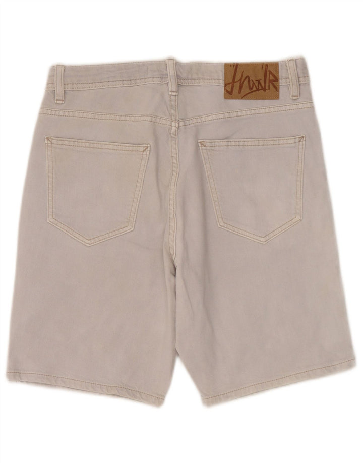 Мужские джинсовые шорты Zara EU 38, маленькие W30, серые, хлопок