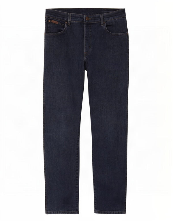 Мужские прямые джинсы Wrangler Texas Stretch W33 L30, темно-синий хлопок