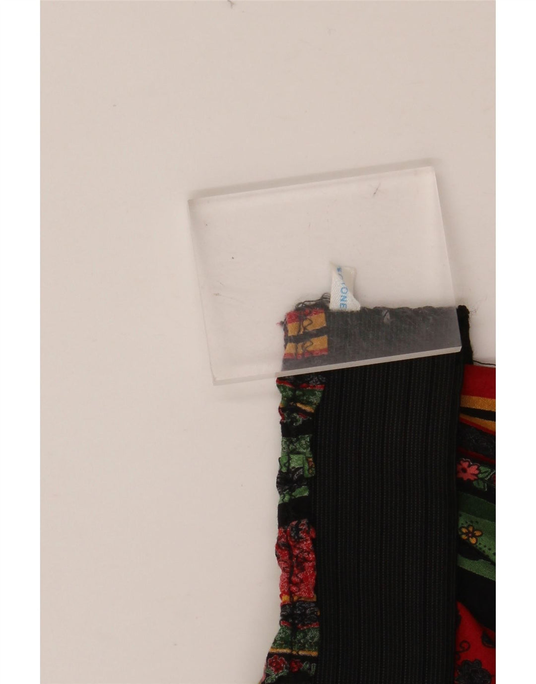 ВИНТАЖНАЯ женская юбка-трапеция с завышенной талией W24 XS, разноцветный хлопок с цветочным принтом