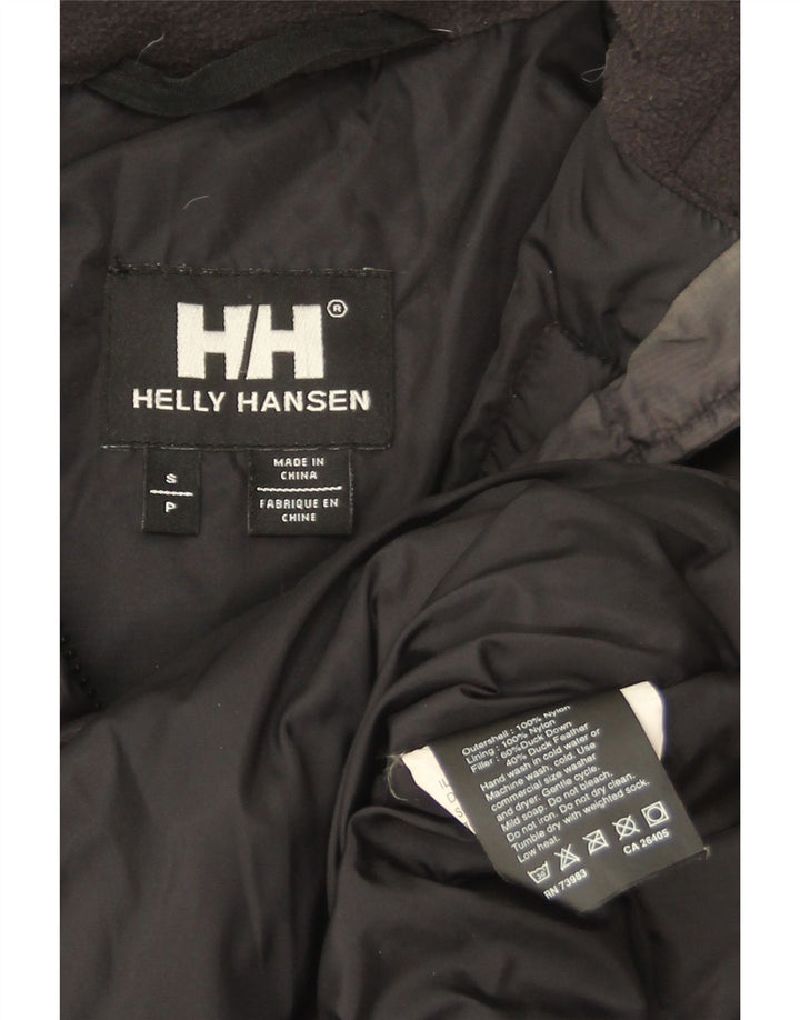 Helly Hansen Женское длинное стеганое пальто с капюшоном UK 10, маленький черный нейлон