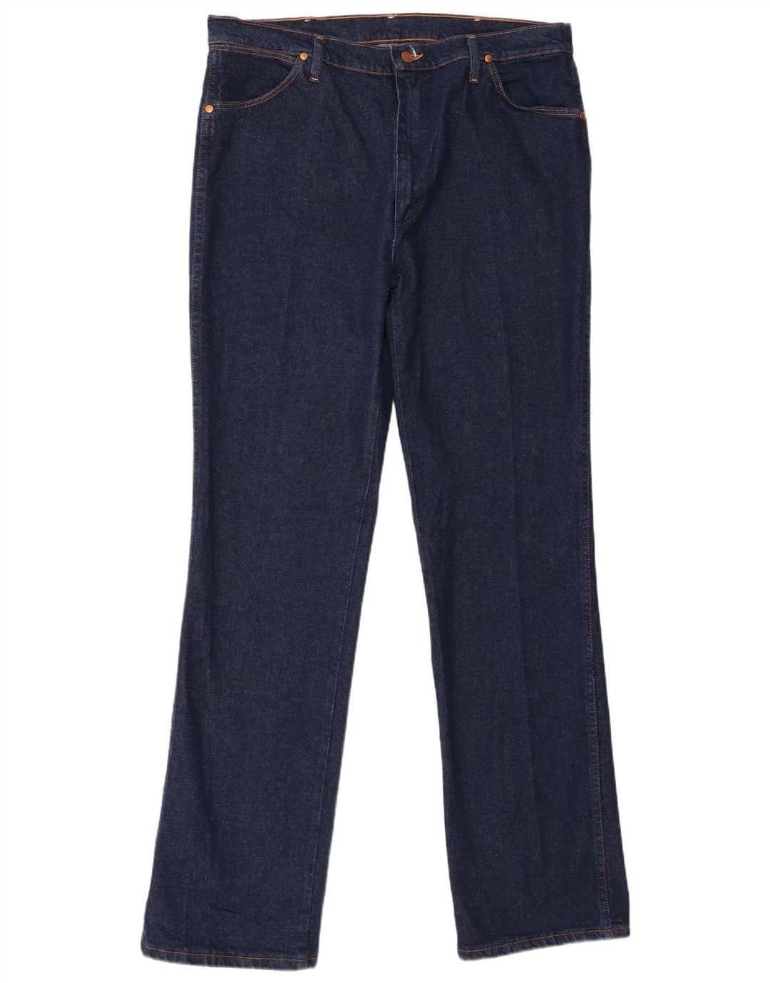 Мужские прямые джинсы Wrangler W38 L34 темно-синие, хлопок