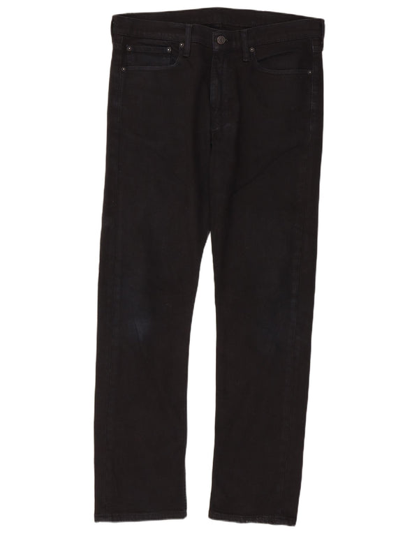 Мужские узкие прямые джинсы Levi's 513 W34 L32, черный хлопок