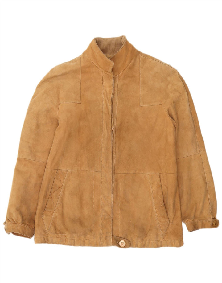Винтажная женская замшевая куртка IT 44 Medium Beige