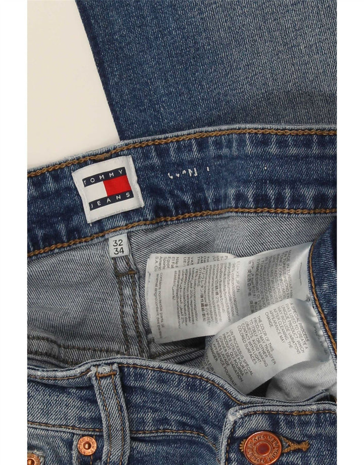 Мужские прямые джинсы Tommy Hilfiger W32 L27 синие, хлопок