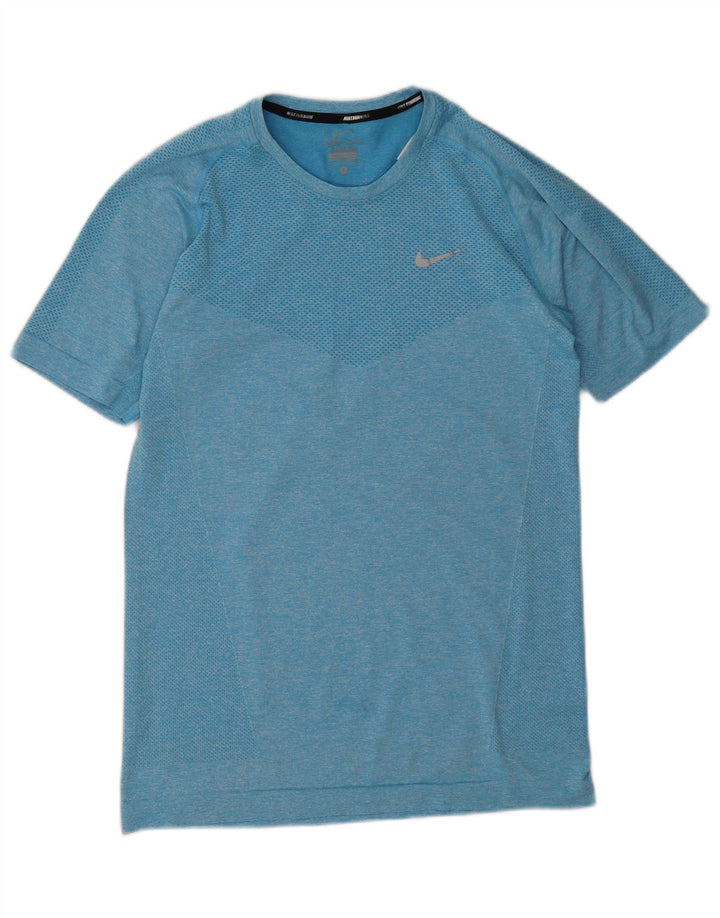 Мужская футболка Nike Dri Fit, маленький синий полиэстер с крапинками