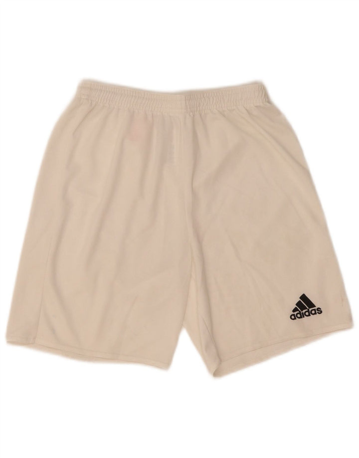 Спортивные шорты Adidas Climalite для мальчиков 13-14 лет, белый полиэстер