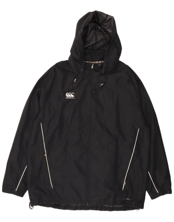 Мужская дождевик с капюшоном Canterbury UK 46 3XL, черный полиэстер
