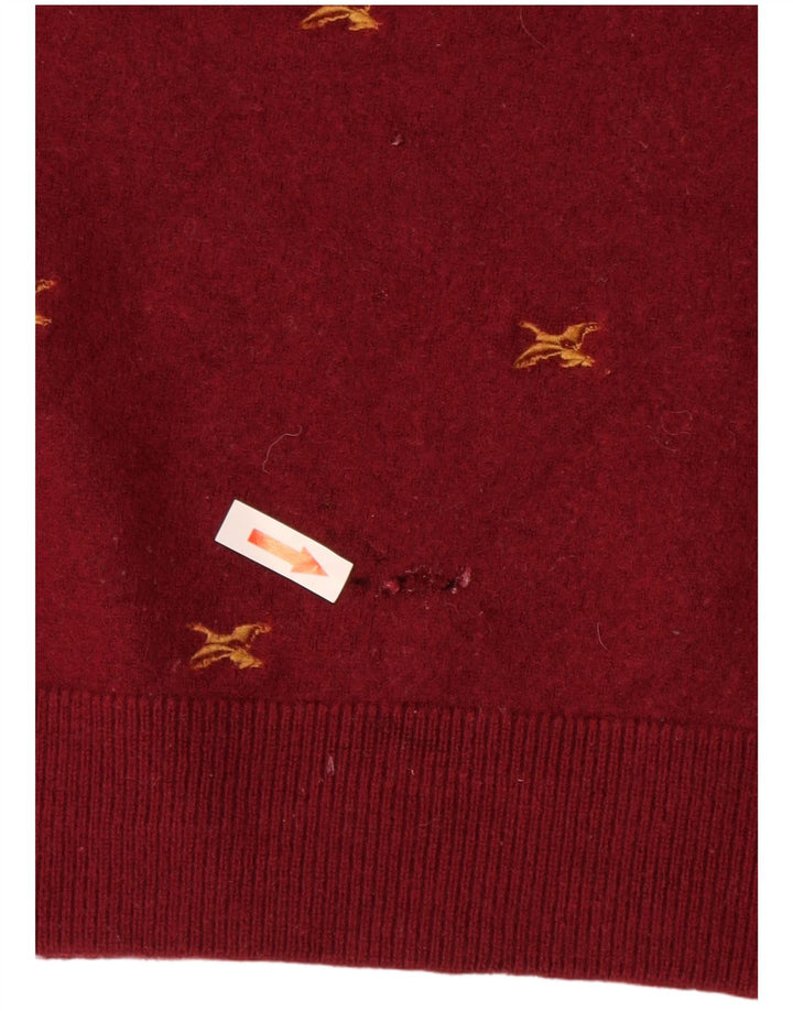 Женский джемпер с круглым вырезом Carhartt, Великобритания 14, большой красный