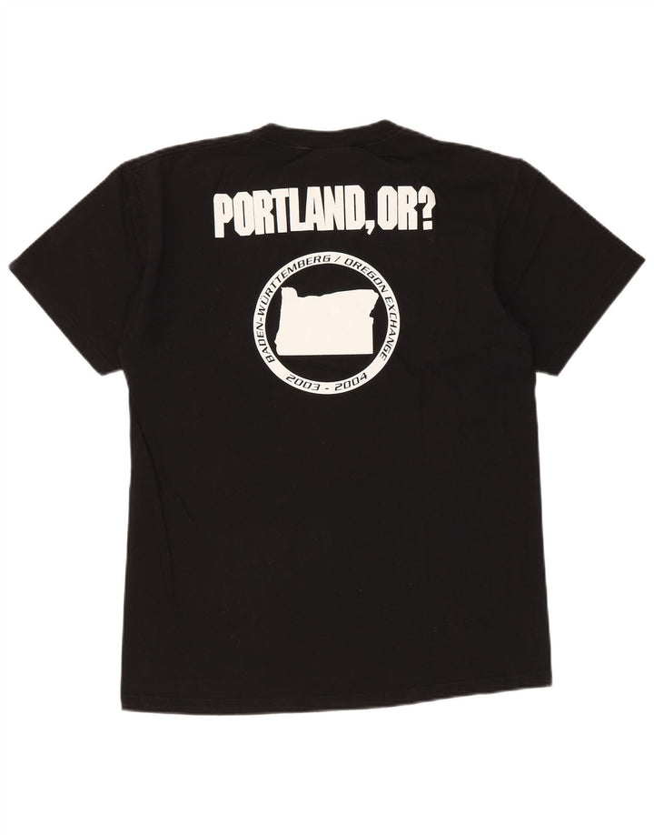 Мужская футболка с рисунком NIKE, средний черный хлопковый топ