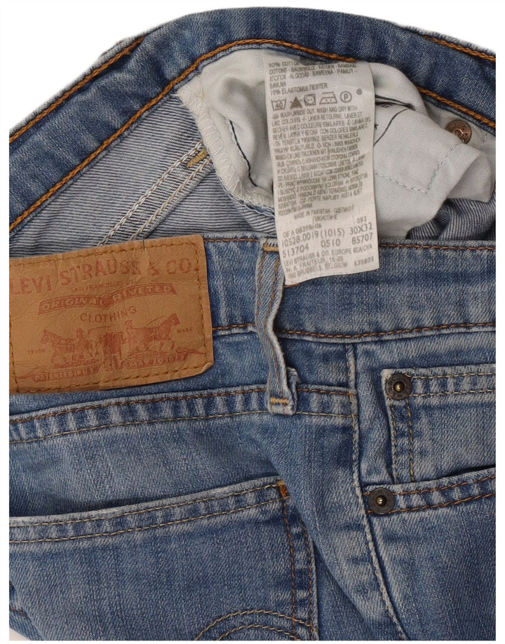 Женские прямые джинсы Levi's W30 L30 синие, хлопок