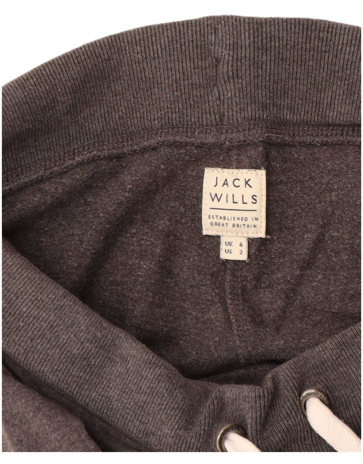 Женские укороченные спортивные брюки с графическим рисунком JACK WILLS UK 6 XS, серый хлопок