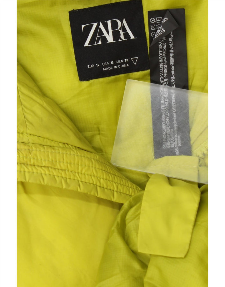 Мужская стеганая куртка свободного кроя Zara UK 36, маленький желтый полиэстер