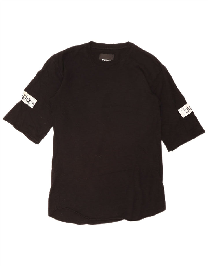 Женский топ с рисунком из пирекса с рукавом 3/4, Великобритания 16, большой черный