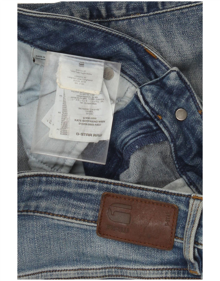 Женские джинсовые шорты-бойфренды G-STAR W27, маленькие синие, хлопок