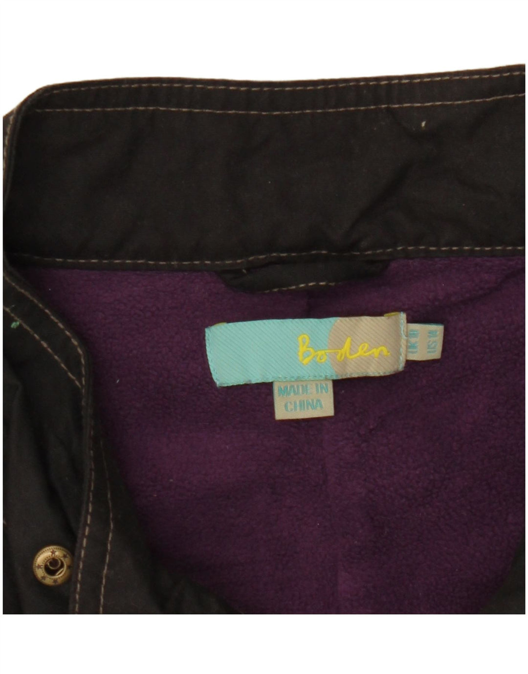 Женское пальто большого размера Boden UK 10, маленькое черное