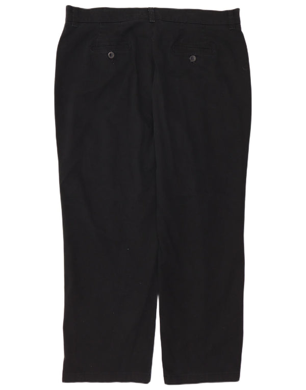 Женские прямые повседневные брюки свободного покроя LEE, США 18, 2XL, W38 L29, черные