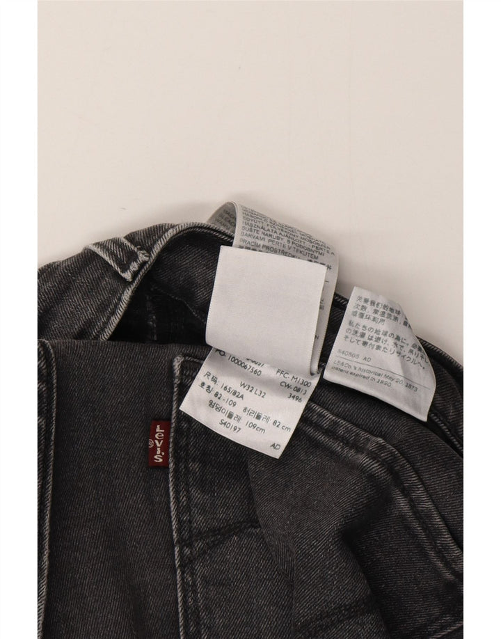 Женские джинсы скинни с высокой посадкой LEVI'S W32 L32, черный хлопок