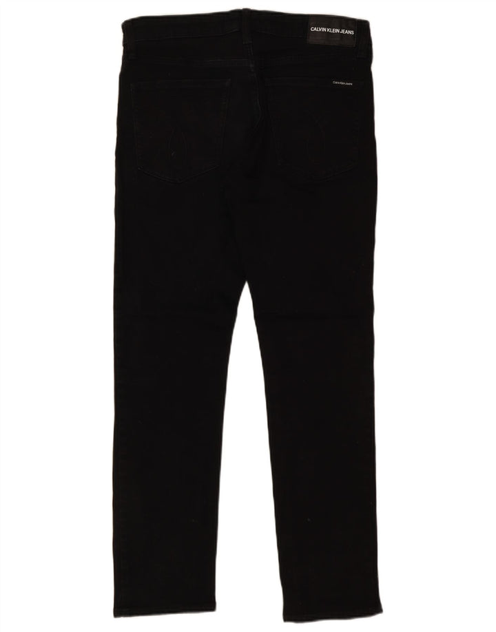 Мужские узкие джинсы Calvin Klein W31 L30, черный хлопок