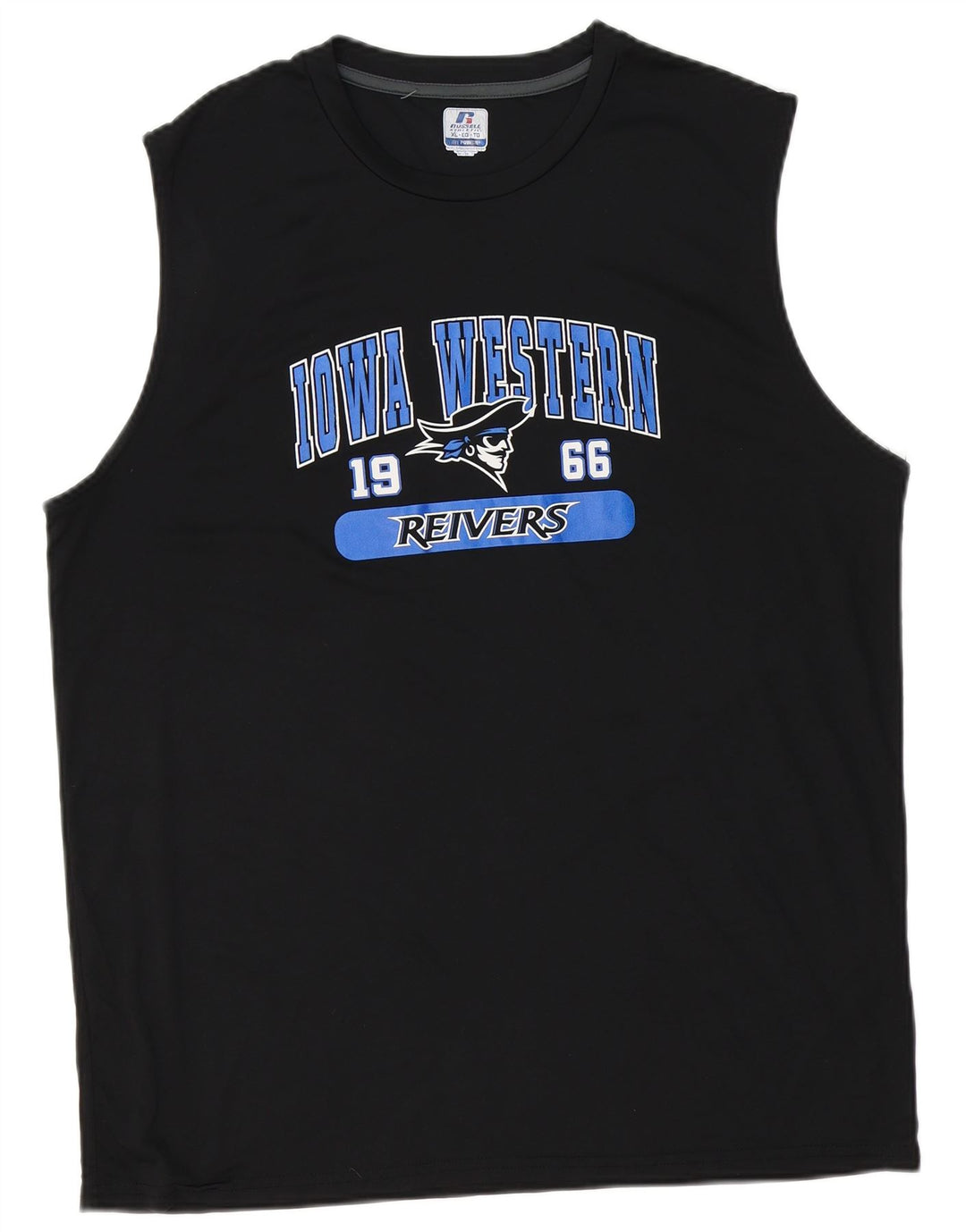 Мужской жилет с рисунком Russell Athletic Dri-Power XL, черный