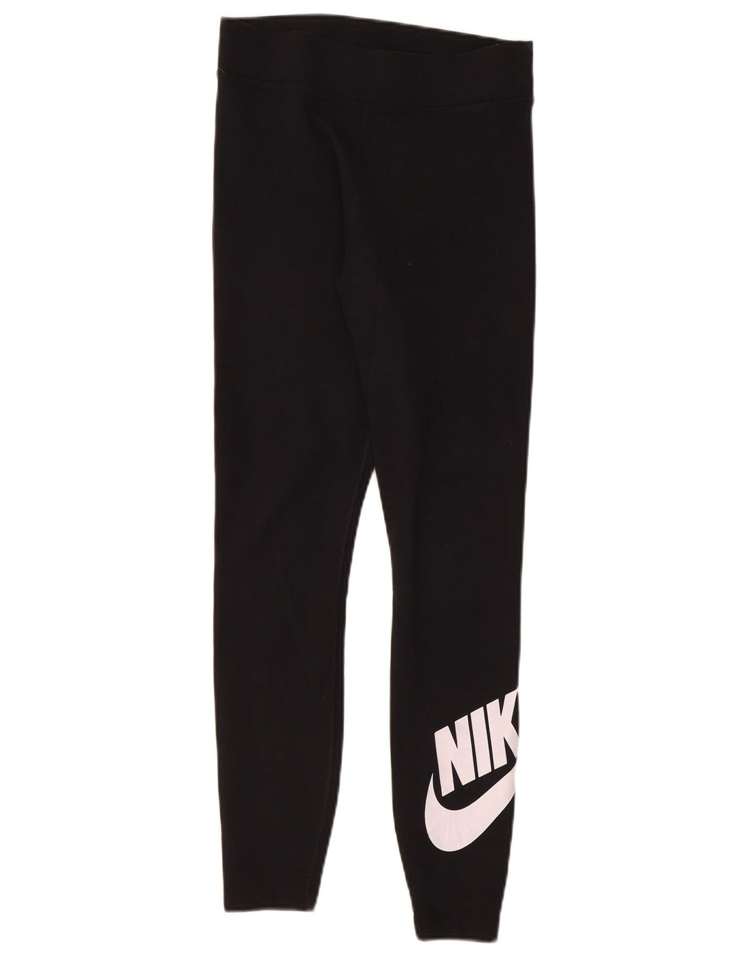 Женские леггинсы с рисунком Nike UK 12, хлопковые, средние, черные