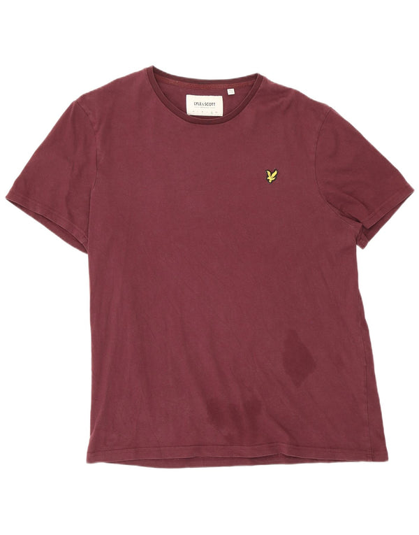 Мужская футболка Lyle & Scott Top XL Бордовый хлопок