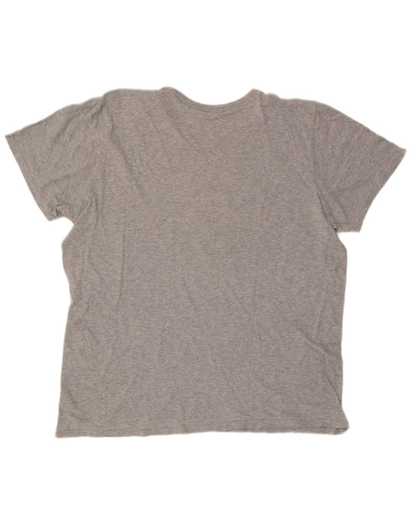 Мужская футболка с рисунком Nike Athletic Cut 2XL, серый хлопок