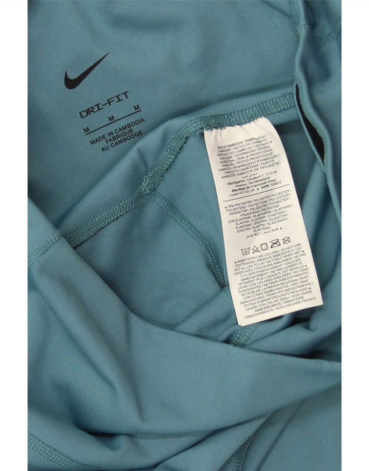 Женские леггинсы Nike Dri Fit UK 12, средний синий полиэстер