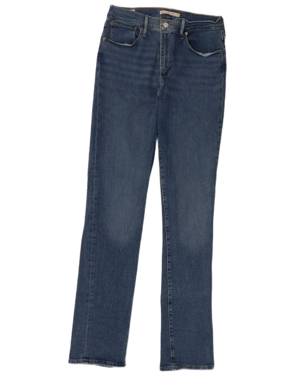 Женские прямые джинсы Levi's 724 с высокой посадкой W31 L34, синие, хлопок