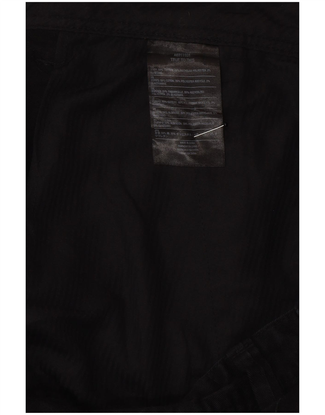 Мужские шорты чинос Volcom W40 XL, черные, хлопок