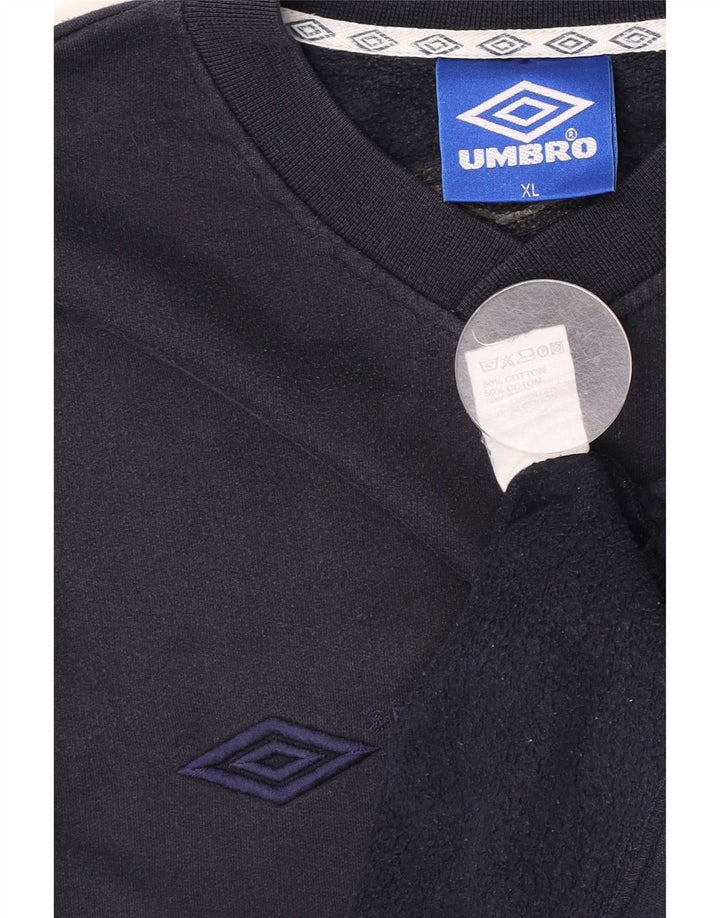 Мужской свитшот с рисунком Umbro, XL, темно-синий, хлопок