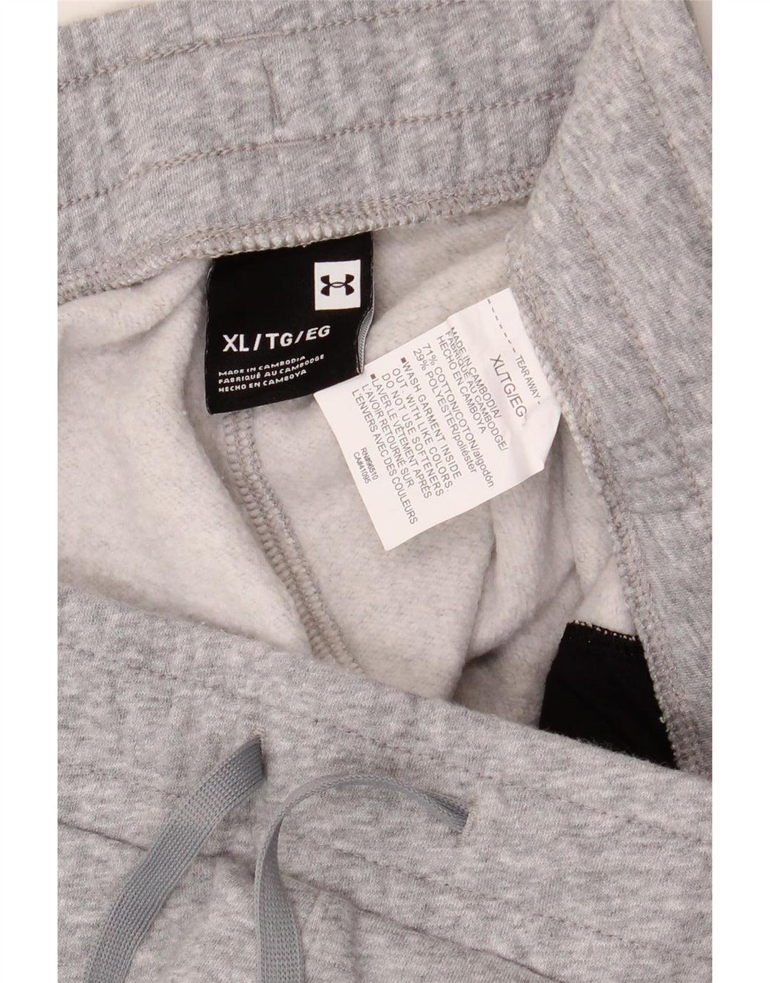 UNDER ARMOR Мужские спортивные брюки Джоггеры XL Серый хлопок
