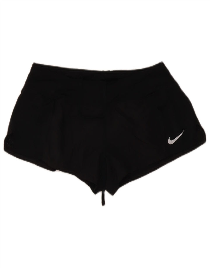 Женские спортивные шорты Nike Dri Fit UK 10, маленькие черные из полиэстера