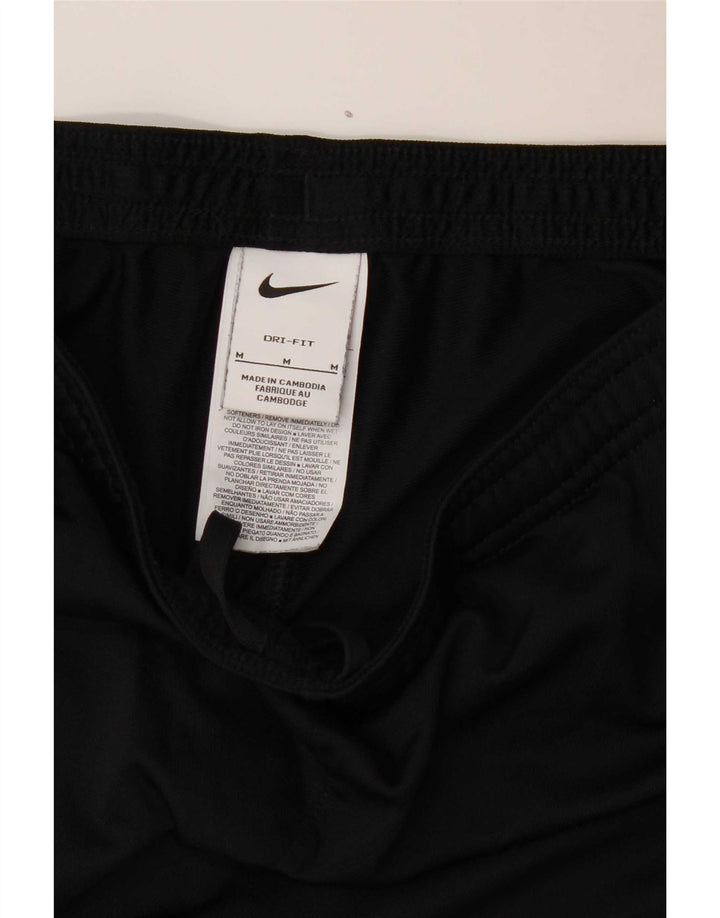 Мужские спортивные брюки Nike Dri Fit, средние черные спортивные брюки из полиэстера