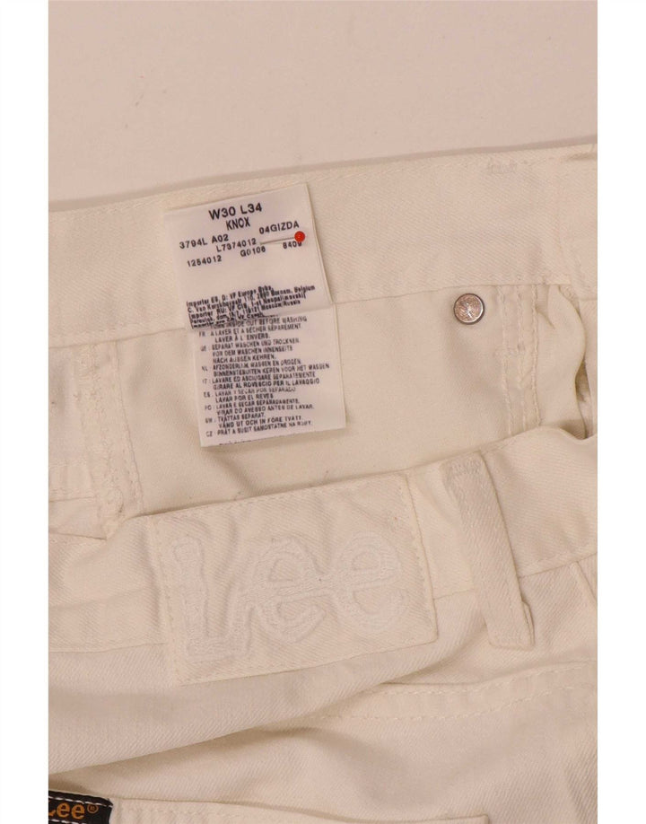 Мужские прямые джинсы Lee Knox W30 L34, белый хлопок